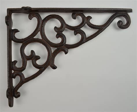 ornate metal fence bracket|decorative shelf brackets metal.